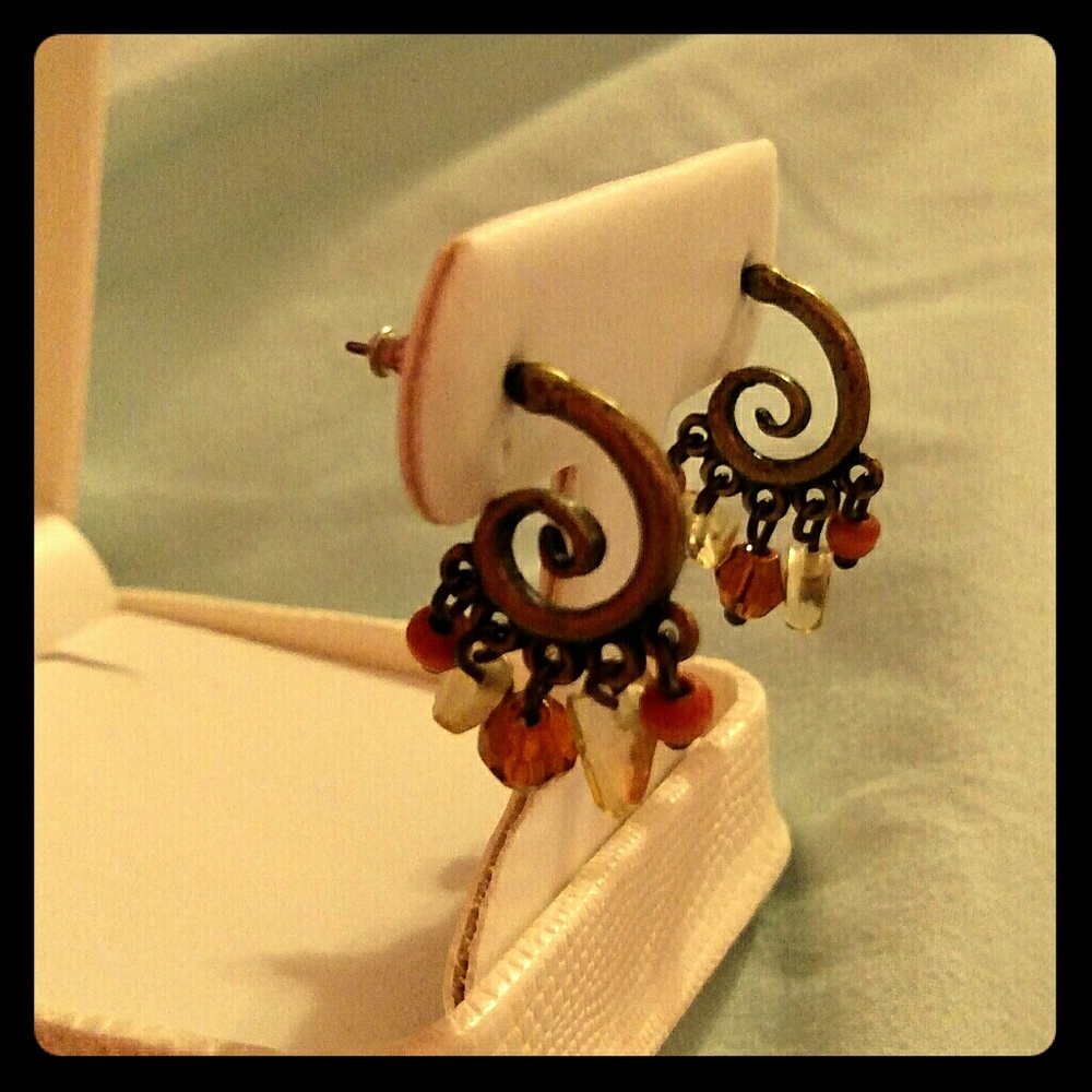 Unique swirled earrings